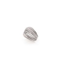 Ring Annamaria Cammilli Woman VELAA WAVES in Gold Diamante 0.21 Ct GAN3353W - GAN3353W
